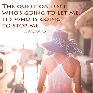 The question isnt whos going to let me, its who is going to stop me quote image big